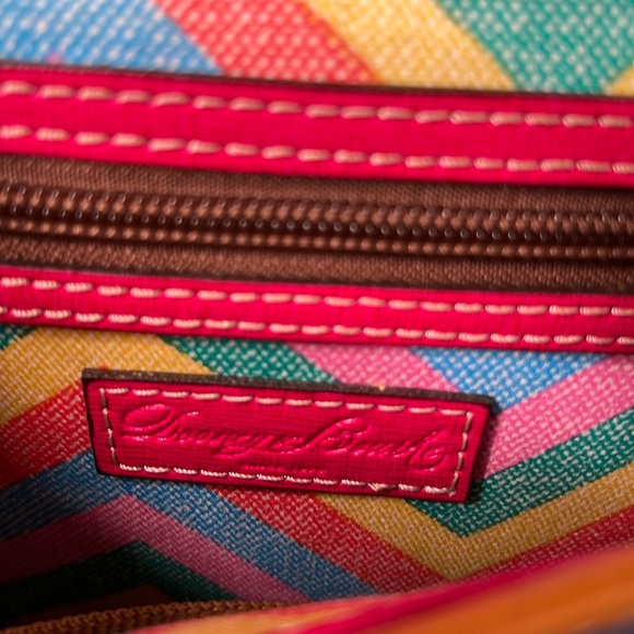 Dooney & Bourke Blue and Tan Crossbody Bag Pre-Loved - Picture 10 of 17